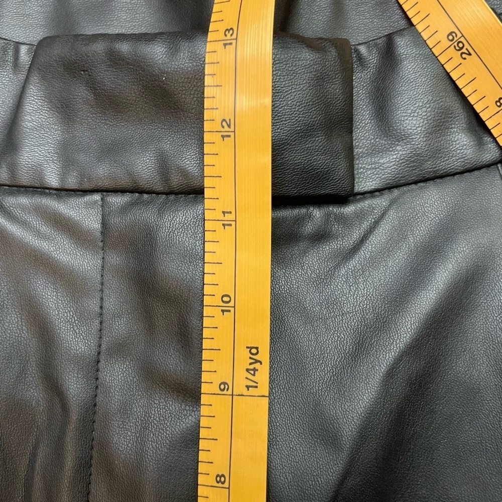 H&M Faux Leather Pleated Trousers - Picture 11 of 12